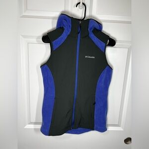 Columbia Hooded Fleece Vest Womens Small